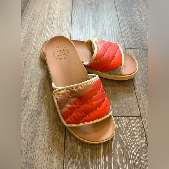 OluKai x Rumpl Nu’a Mino Slide Sandal Quilted Pink Sea Salt 20469 - Women’s 10 - Picture 5 of 11